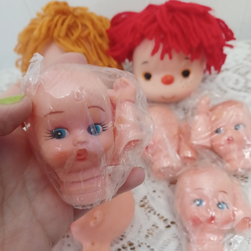 Vintage Doll Head Lot - Picture 5 of 5